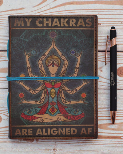 Chakra Flow – Carnet en cuir Mes chakras sont alignés à fond