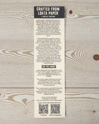 Groot Lokta-notitieboek Inspiraties – Schrijf het op (21 x 15 cm, 45 vellen)