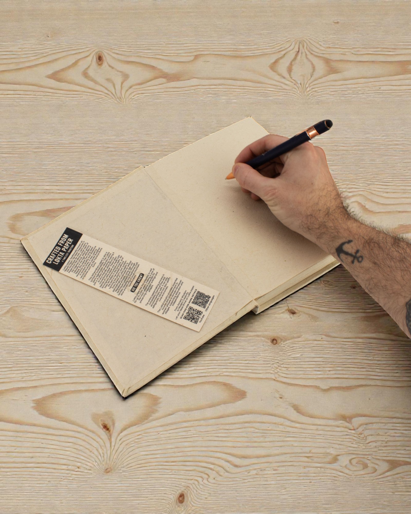 Großes Notizbuch Ellenbogen Anregungen – Atem (45 Blätter, 21 x 15 cm)