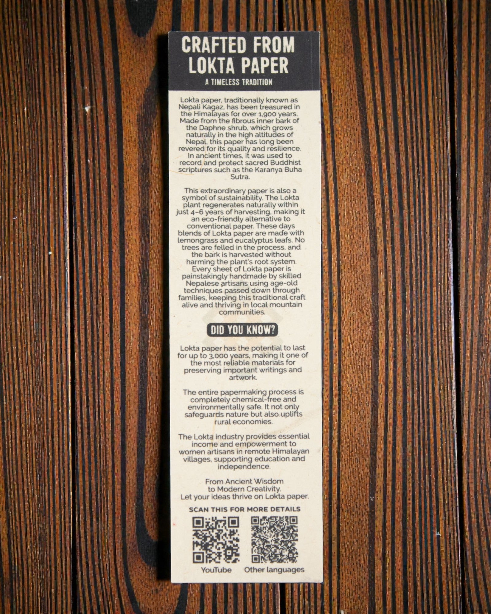 Colour Tiles Harmony – medium Lokta notebook with mini tile motif 15 × 12 cm, 45 sheets