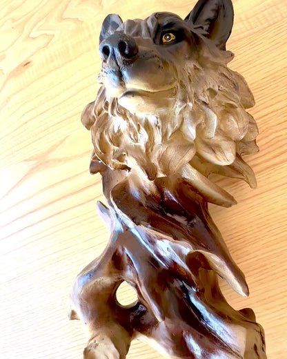 "Wilczy Duch" – Figurine décorative avec possibilité de personnalisation par gravure, pour cadeau