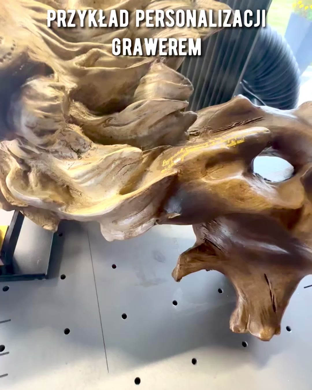 "Wilczy Duch" – Figurine décorative avec possibilité de personnalisation par gravure, pour cadeau