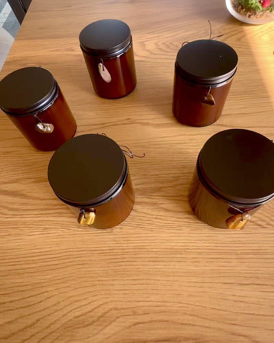 Intentiekaars Tijgerkracht – Zelfvertrouwen en welvaart, 250 ml, mogelijkheid tot personalisatie van de deksel als cadeau