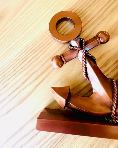 Decoratieve Aluminium Anker - Elegante Decoratie met Gravure Optie - 3 Kleuropties