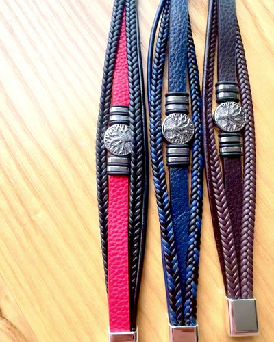 Bracelet "Arbre de Vie" personnalisable pour cadeau, 3 variantes de couleur