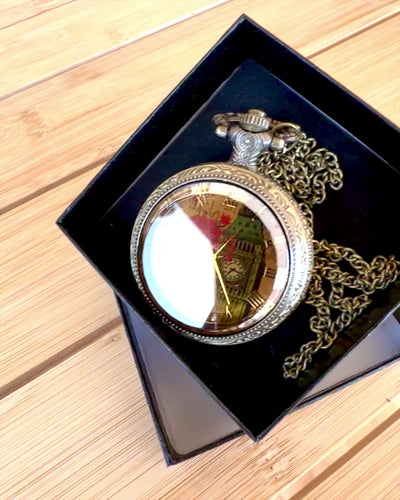 Pocket Watch "Vintage Charm" personalized with engraving for a gift