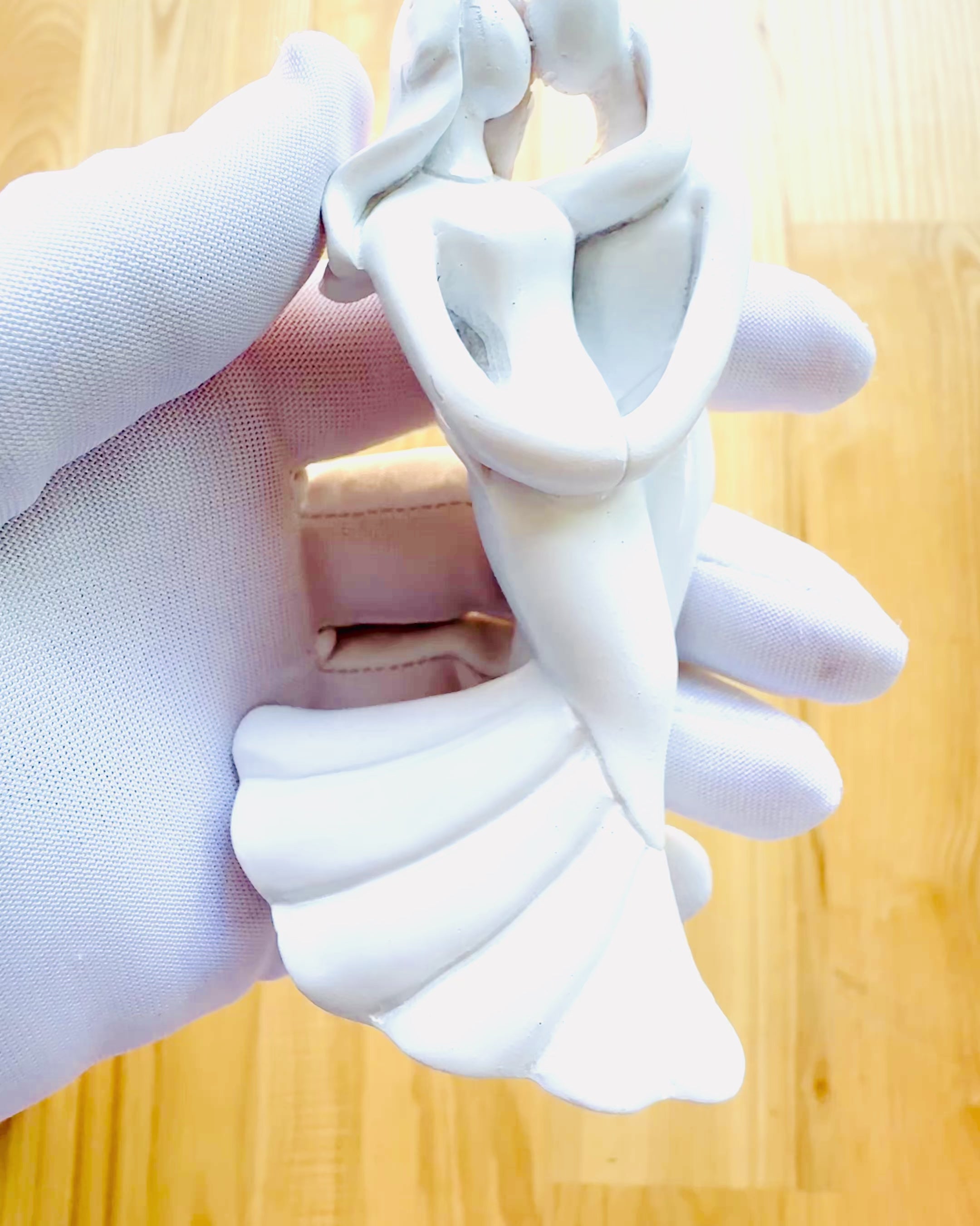 Élégante Union - Petite Figurine Décorative avec Option de Gravure - couleur blanche