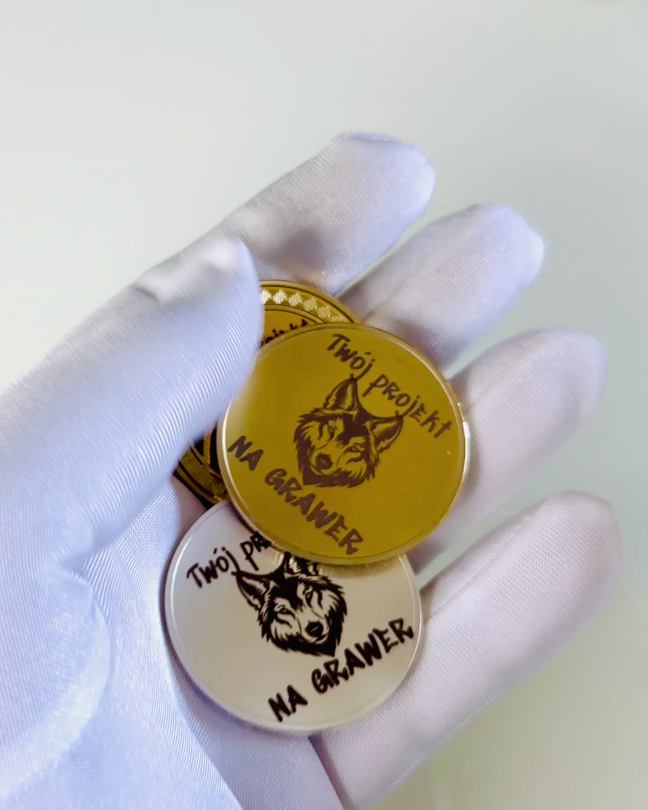 Leere Herausforderungsmünze mit Gravurpersonalisierung – Sammlerstück, 40mm, drei Modelle
