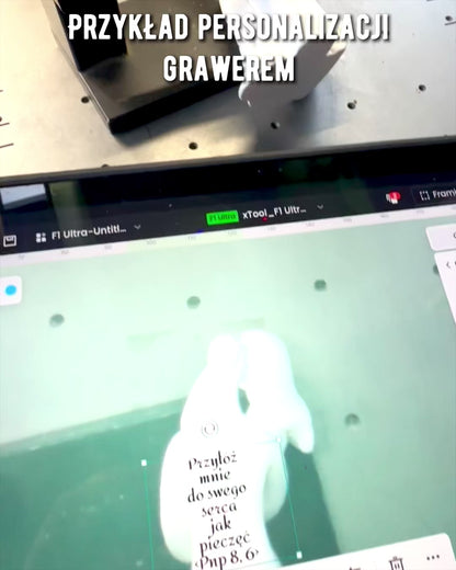 Élégante Union - Petite Figurine Décorative avec Option de Gravure - couleur blanche