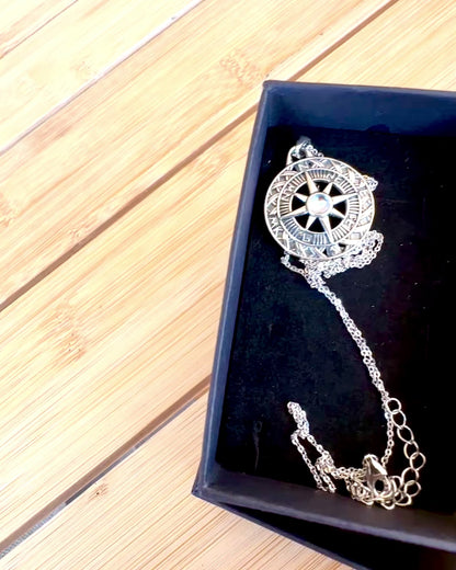 Astral Travel Amulet – Silver Necklace with Engraving, personalization for a gift