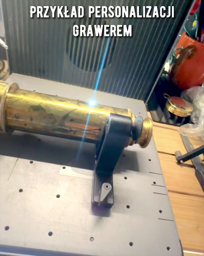 Lunette Royale "Voyager 1818" – Exclusive, en Laiton, 83 cm, faite à la main, étui en Cuir Véritable – Édition de Collection, personnalisation par gravure pour cadeau