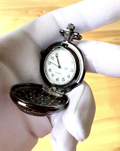 Zakhorloge "Mystic Wolves" met personalisatieoptie voor gravure