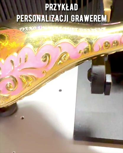 Magische Lamp van Aladdin met Graveeroptie - Variant Donkergroen, verweven met goud