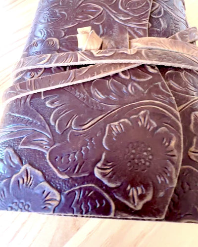 Carnet Premium en Cuir "Élégance Naturelle" - 200 pages, 120g, carnet, carnet de croquis, 2 couleurs au choix, personnalisation par gravure