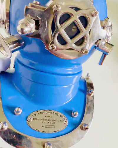 Diepzee-ontdekkershelm - Collectorseditie met Graveermogelijkheid, 35 cm, cadeau voor brandweerman of duiker