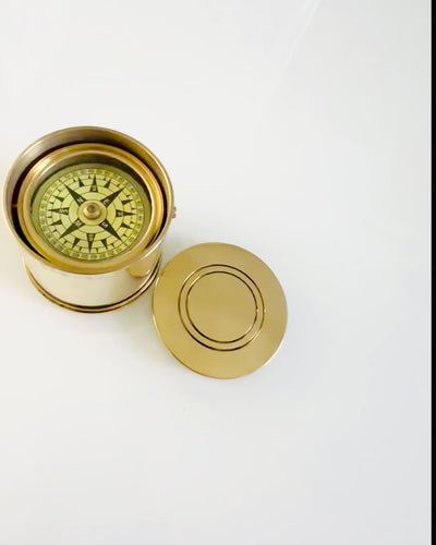 Kompas du Voyageur "Tambour Lever du Soleil" – avec possibilité de personnalisation par gravure