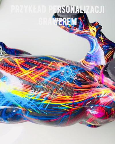 Sculpture Taureau Décoratif "BullArt" – Art Unique avec Option de Gravure - 4 variantes de couleur, pour un cadeau personnalisé