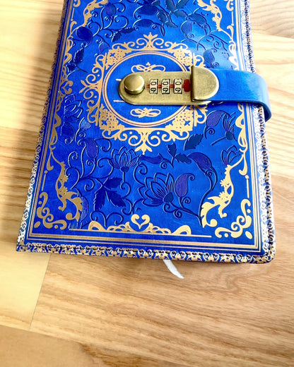 Carnet en Cuir Exclusif "Sekretnik" A5 avec Serrure à Code - personnalisation par gravure