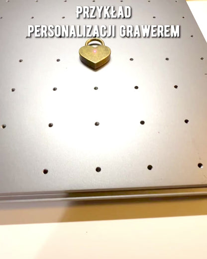 Mini Cadenas Cœur DeLuxe - Ensemble de 2 cadenas avec clés, 6 variantes au choix, possibilité de personnalisation par gravure pour cadeau