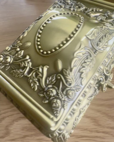 Goldene Metall-Schatulle 21-20L mit personalisierbarer Gravur