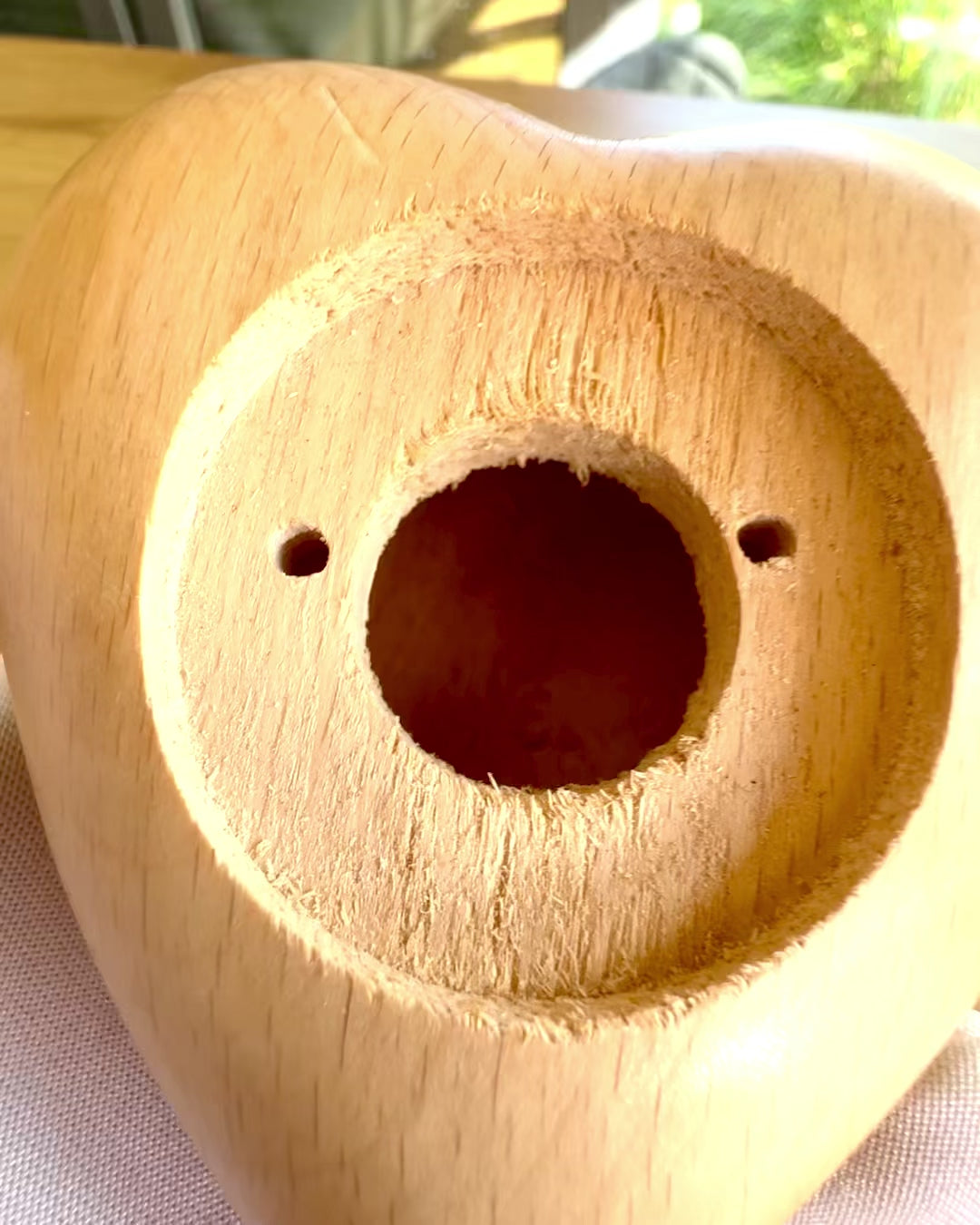 Cœur en bois, boîte de 9 cm pour Sentiment Secret, possibilité de personnalisation avec gravure pour cadeau