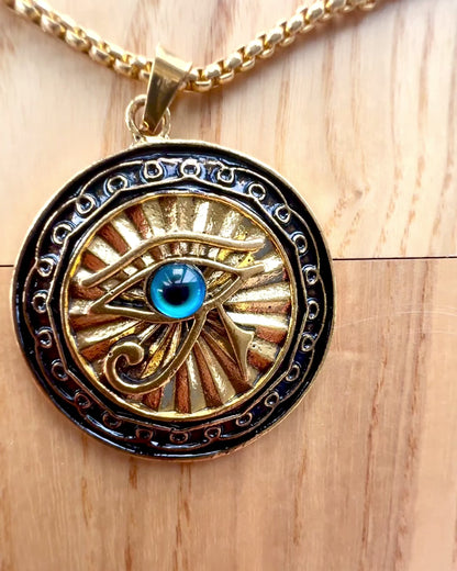 Amulet "Oog van Horus" - Elegantie en Bescherming, mogelijkheid tot personalisatie met gravure als cadeau