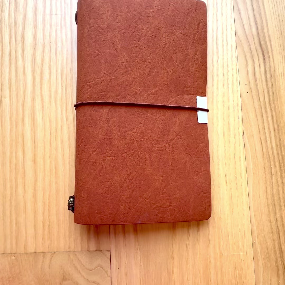 Traveler's Leather Notebook with Personalized Engraving