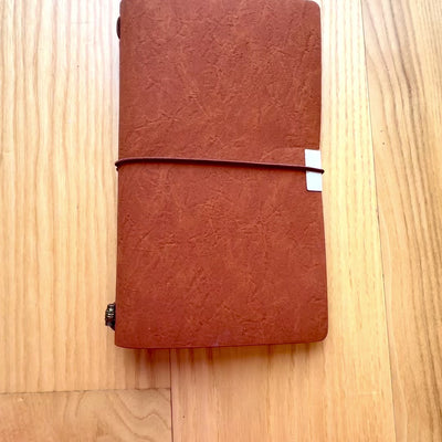 Traveler's Leather Notebook with Personalized Engraving