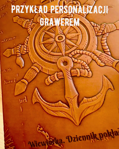 Carnets à thème nautique "Nautica" avec option de personnalisation par gravure, pour cadeau