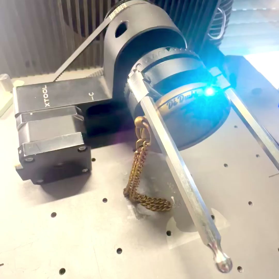 Stijlvol messing kompas met ketting in leren etui