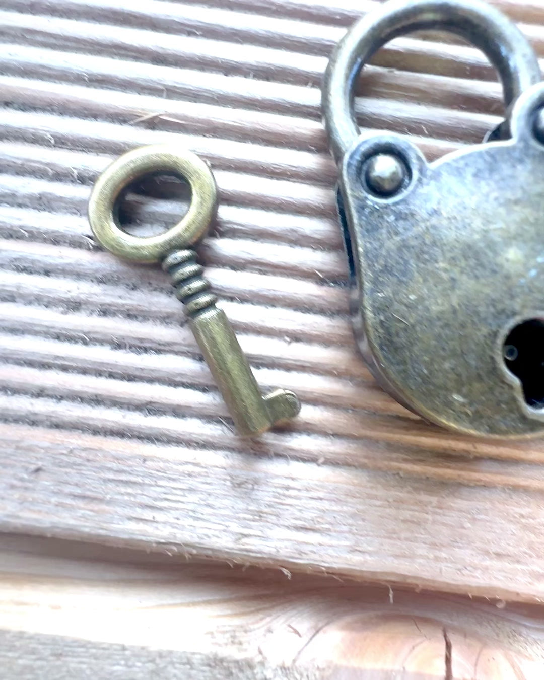Mini-cadenas d'amour - Ensemble de 2 cadenas rétro gravés, personnalisation pour cadeau