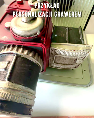 Decoratief Beeldje "Retro Camera Keystone" met Gravure Optie