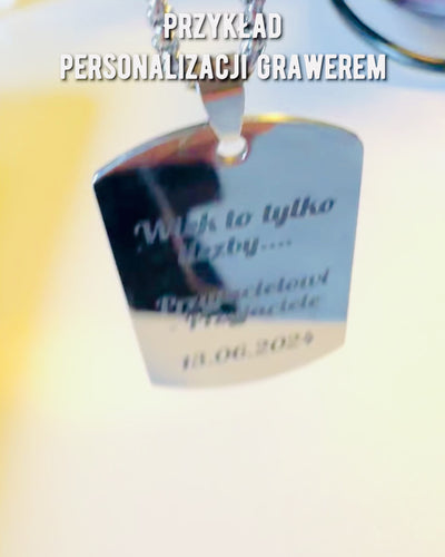 Collier avec Dog Tag "Trois Nuances de Style" - Plaque d'identité - Élégant Pendentif en Acier Inoxydable avec Option de Gravure