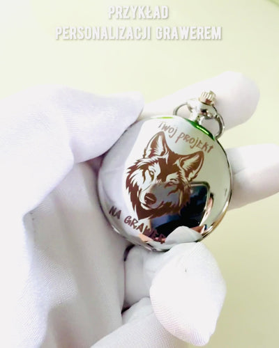 Montre de Poche Classique en Argent avec Option de Gravure