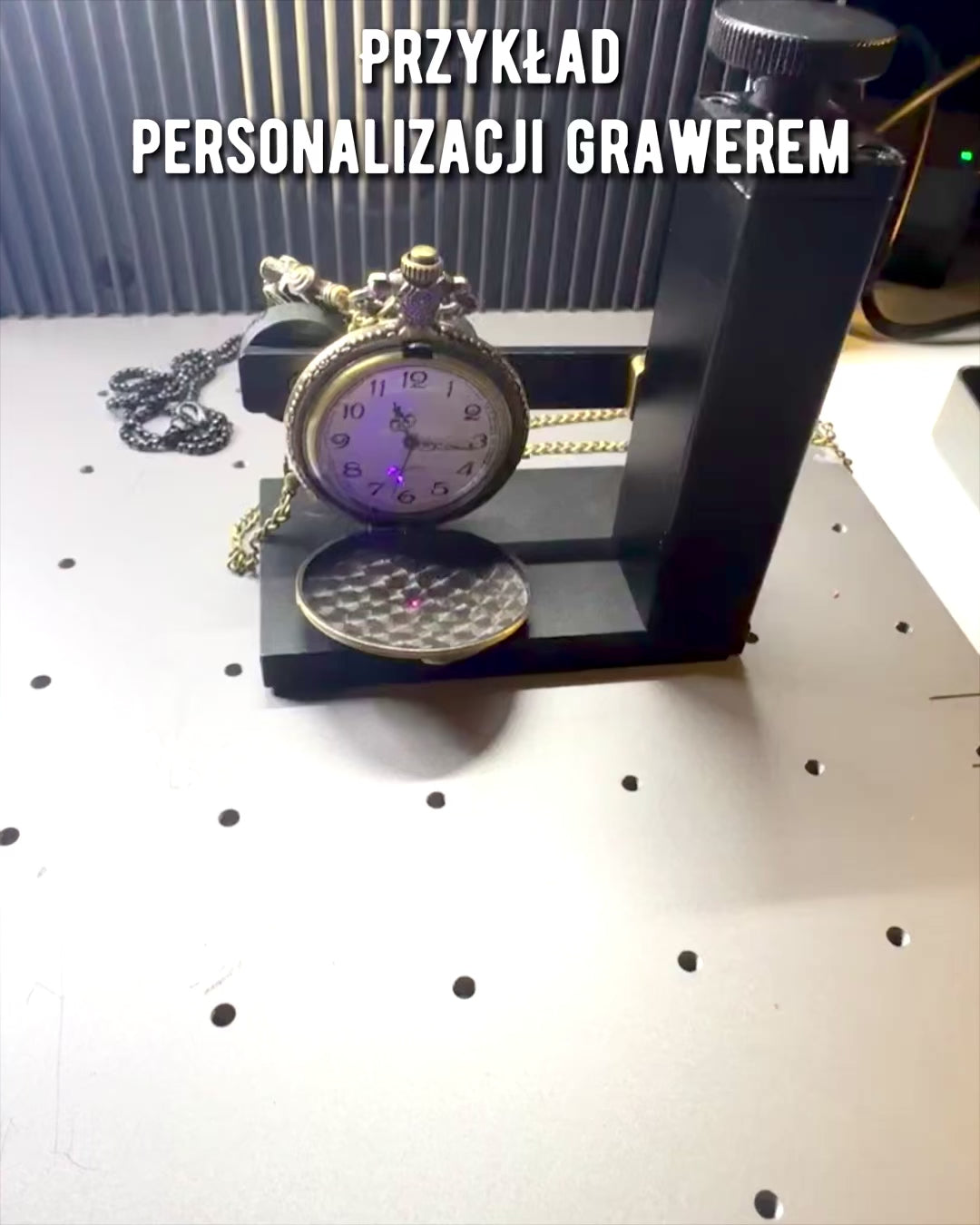 Montre de poche "Lokomotywa Czasu" avec gravure, pour cadeau, motif de train