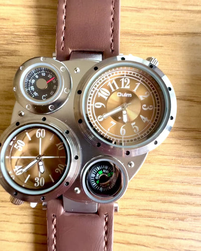 Survival Watch "Explorer 4in1", customizable with engraving for a gift