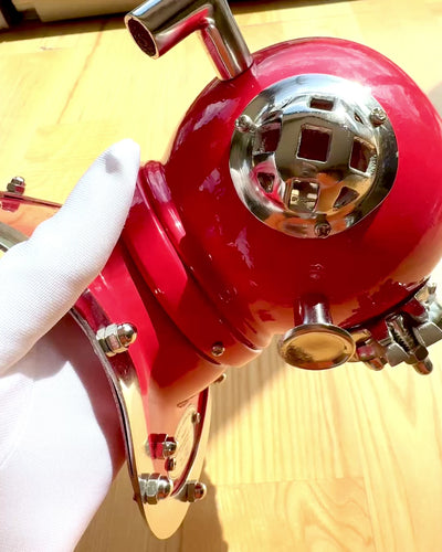 Diepzee-ontdekkershelm - Collectorseditie met Graveermogelijkheid, 35 cm, cadeau voor brandweerman of duiker