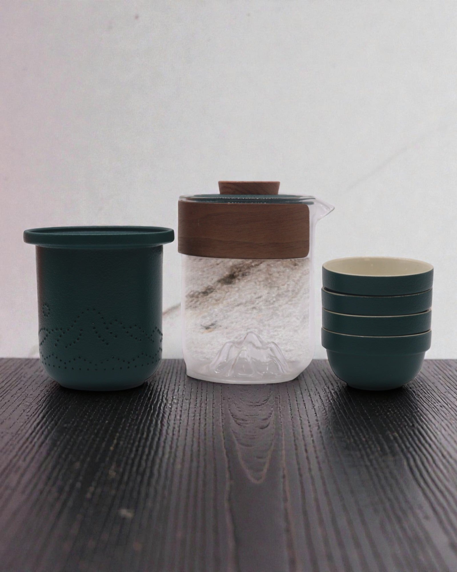 Górska Wyprawa – Set de thé de randonnée avec 4 tasses