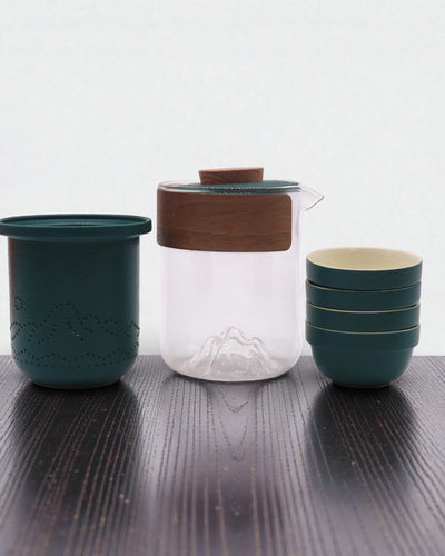 Górska Wyprawa – Set de thé de randonnée avec 4 tasses