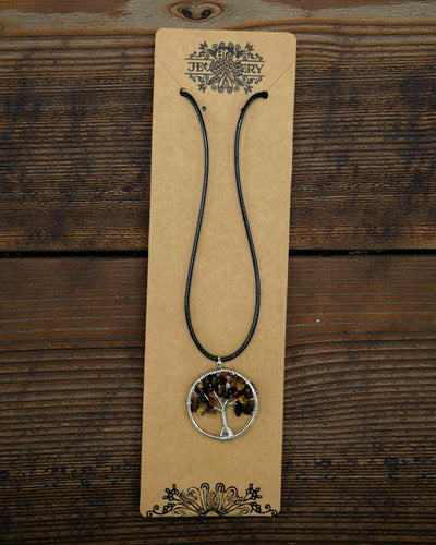 Ketting Levensboom Bescherming en Zelfvertrouwen – Tijgeroog