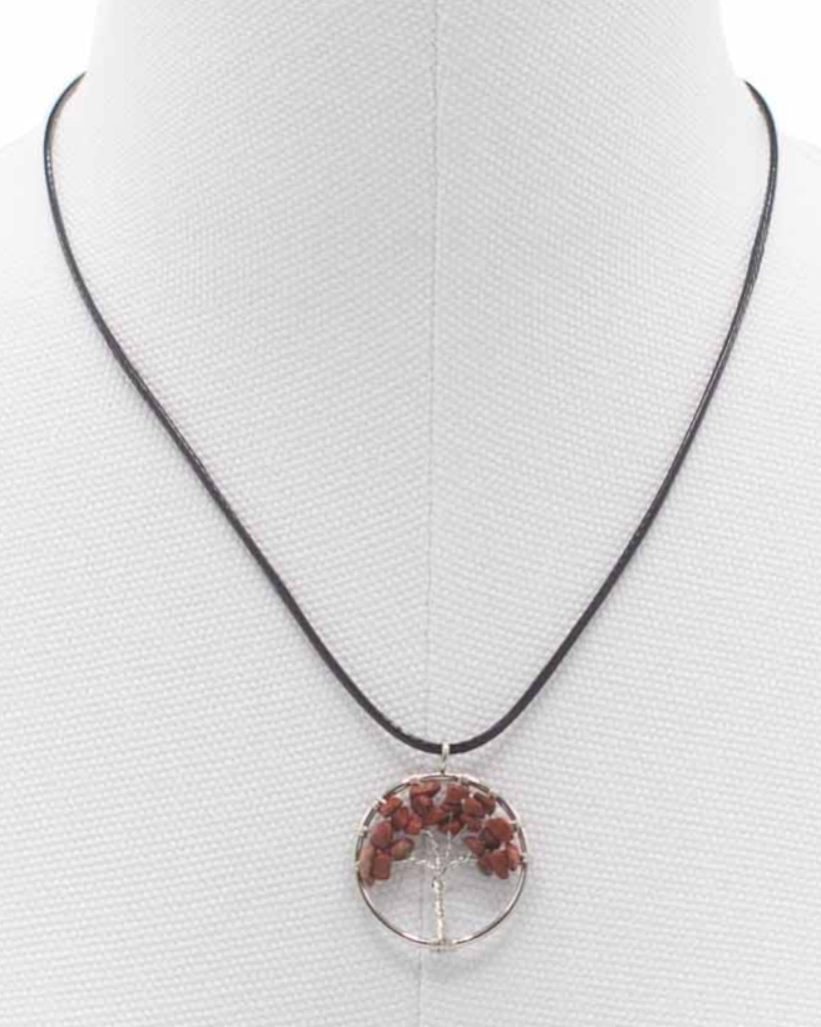 Tree of Life Necklace Strength and Stability – Red Jasper