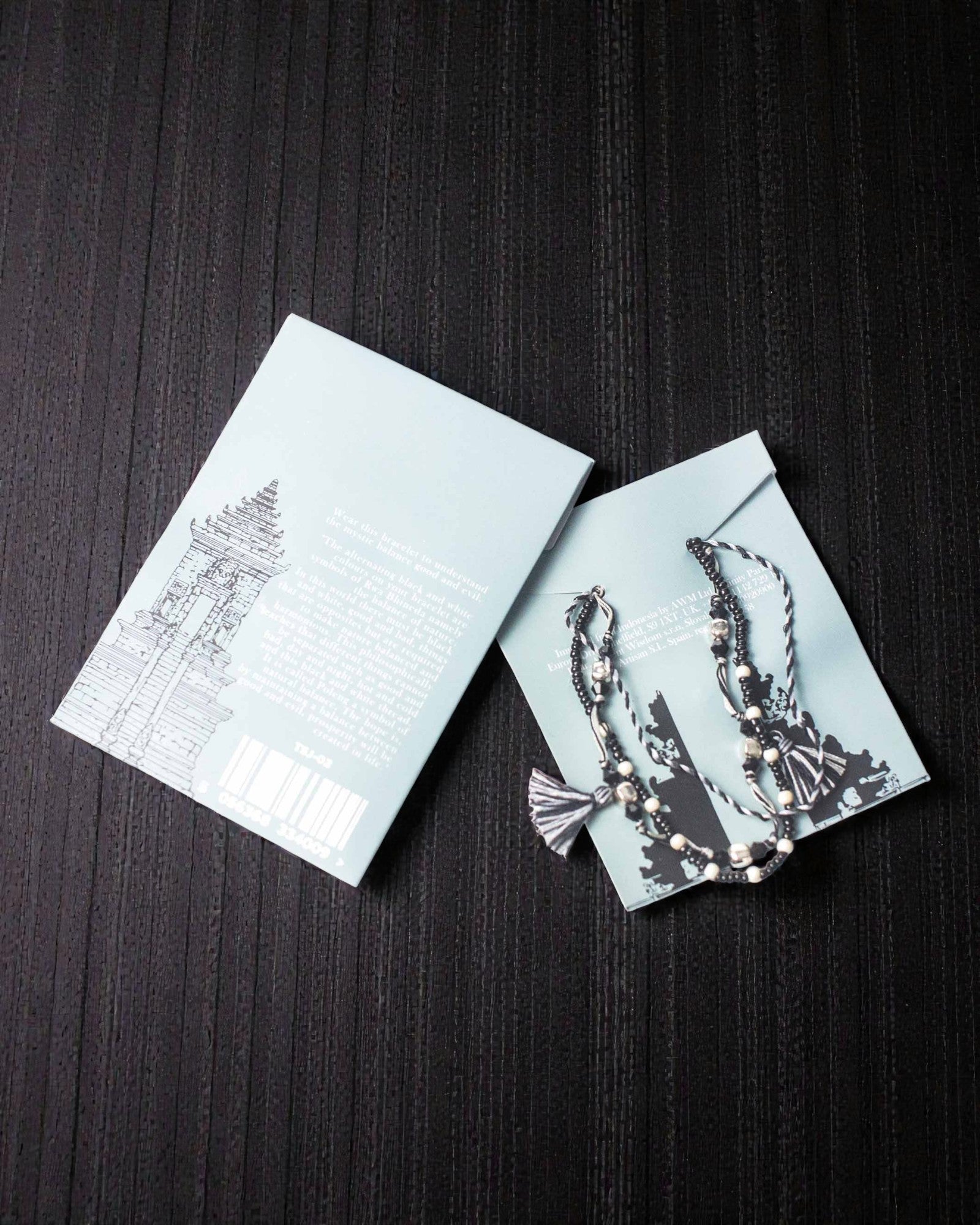 Tempelarmband aus Schnur Yin Yang – Gleichgewicht der Natur