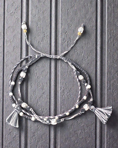 Tempelarmband aus Schnur Yin Yang – Gleichgewicht der Natur