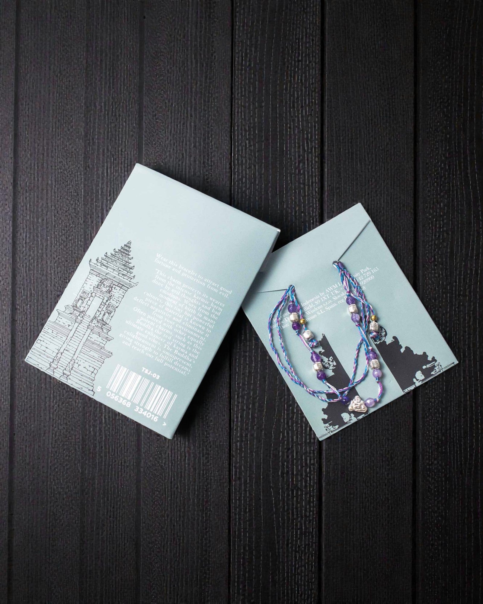 Bracelet en corde du temple Lucky Karma – Protection et chance